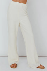 Austin City Textured Pants Cream