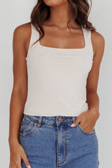 Tabatha U-Neckline Top Bone