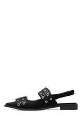 THERAPY Matilda Pointed Flat Black Patent