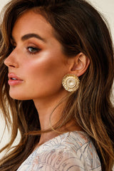 Sunflower Gold Earrings