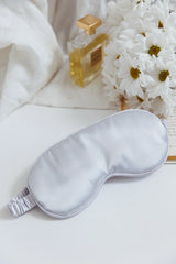 Sweet Dreams Satin Eye Mask Silver