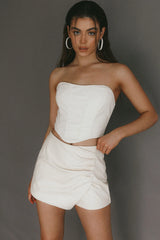 Audra Wrap Look Skorts Ivory