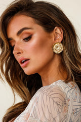 Sunflower Gold Earrings