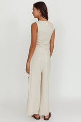 Swing Of Things Sun And Moon Wide Leg Pants Oat