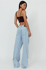 DR DENIM Donna Baggy Jeans Pebble Superlight Retro