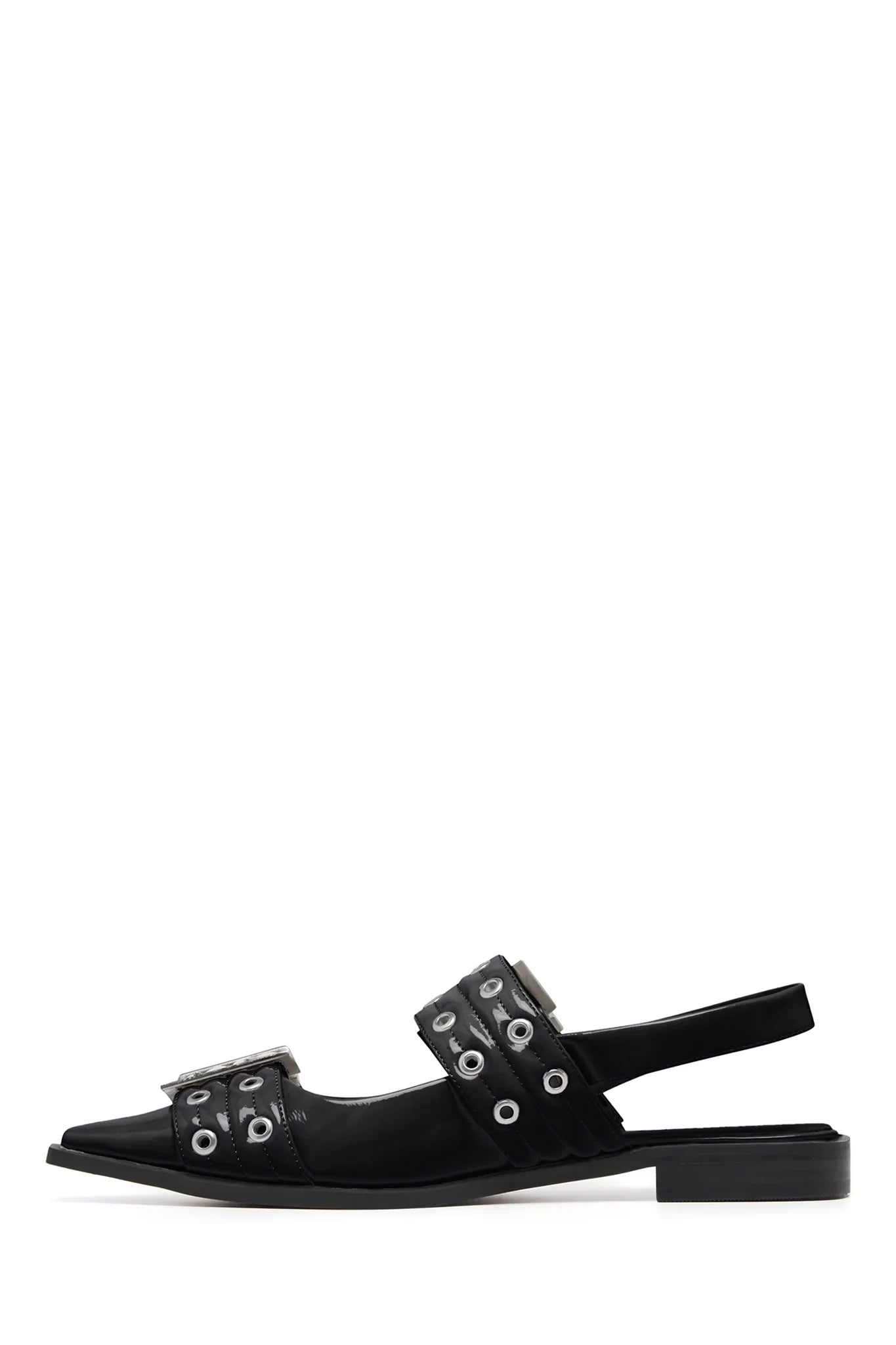 THERAPY Matilda Pointed Flat Black Patent