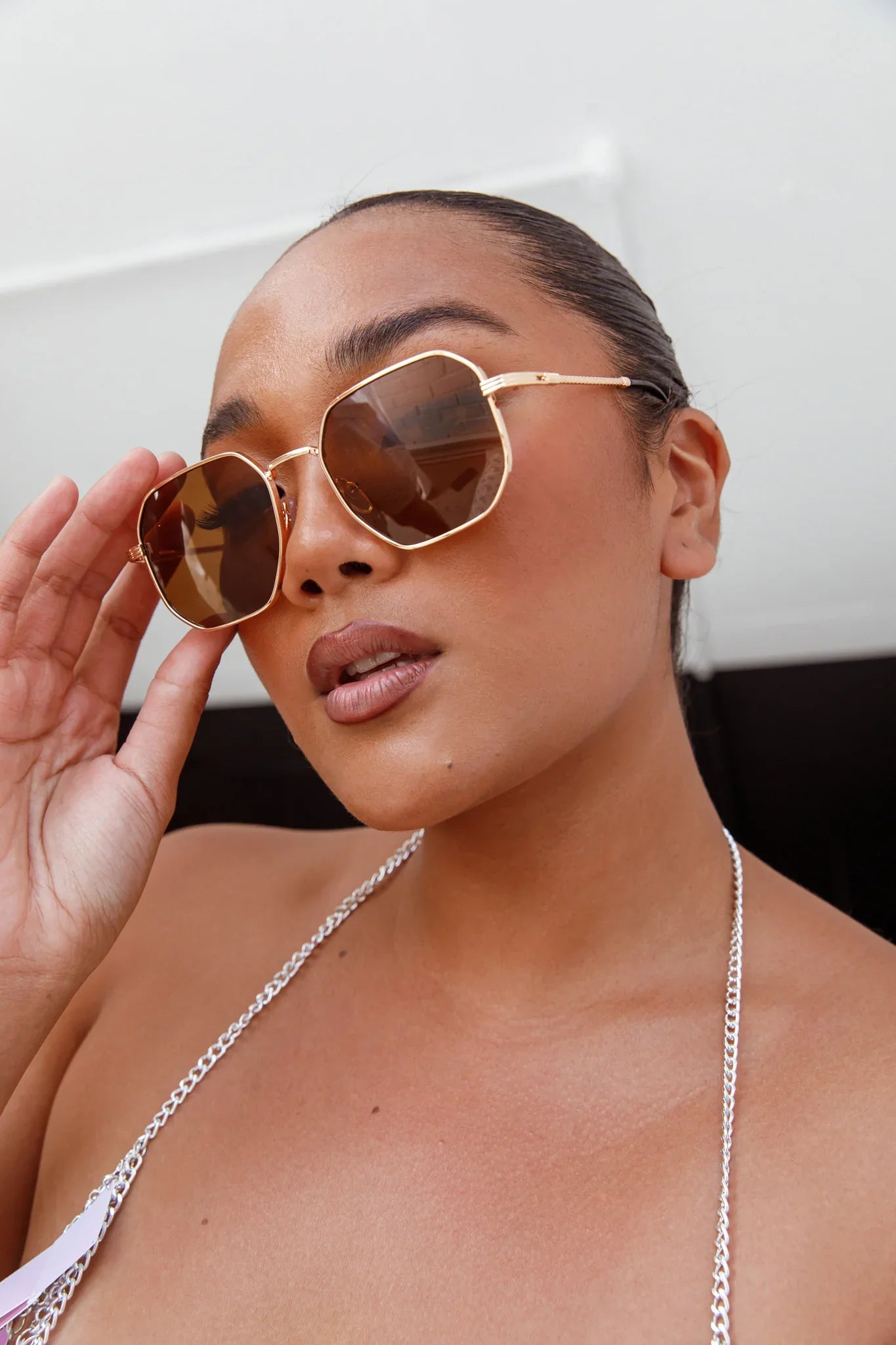 Sahara Aviator Sunglasses Tea