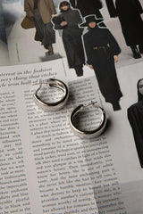 Osiris Hoop Earrings Silver