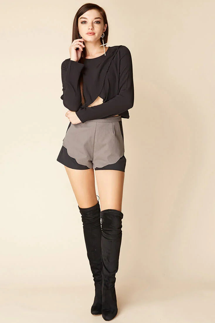 Judith Zip Top Black