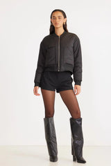 SNDYS Roberta Mini Shorts Black