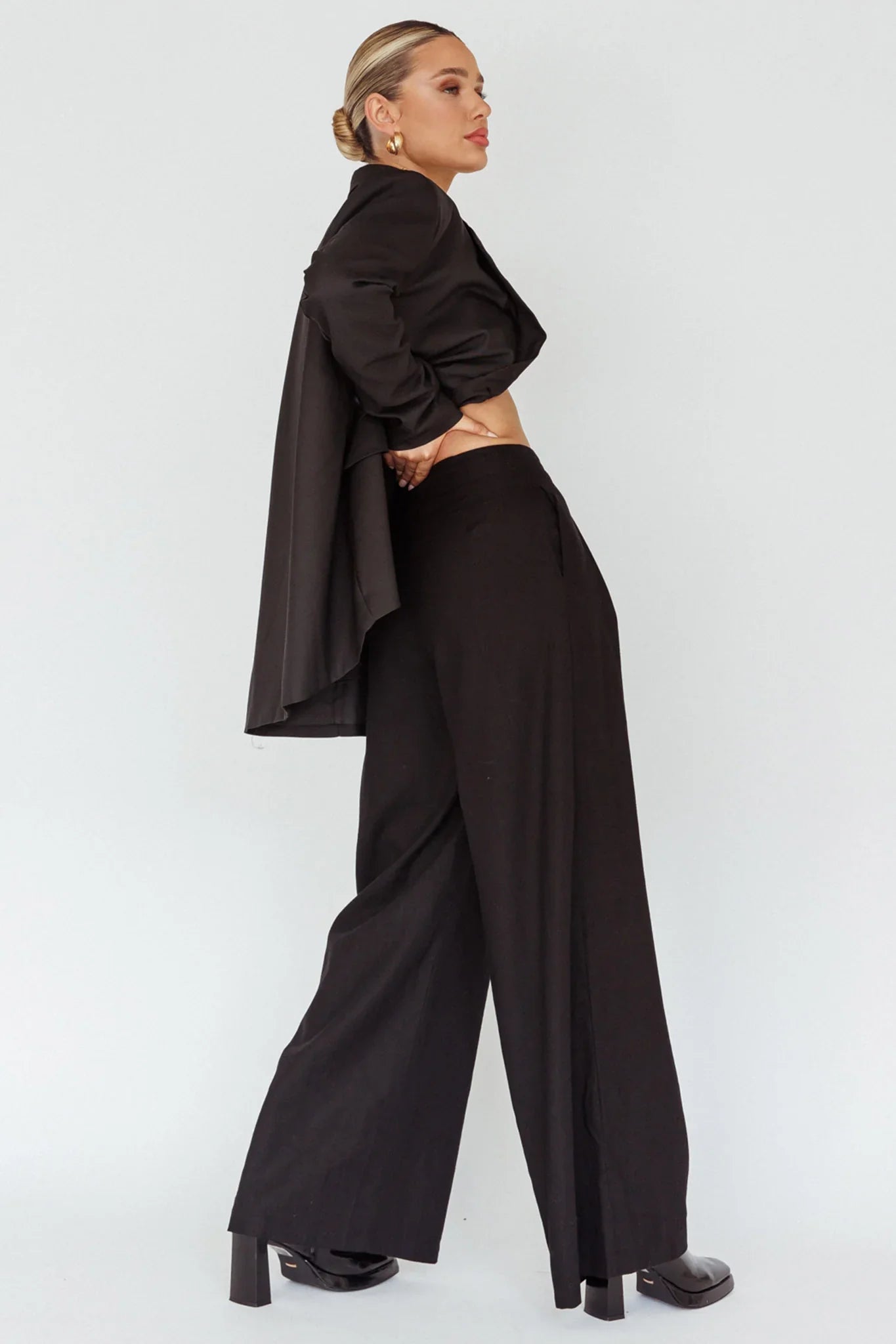 Sloan Side Pocket Trouser Pants Black
