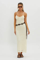 Midwest Fringe Boho Belt Brown