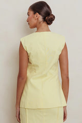 Sweet Treat Sleeveless Top Lemon