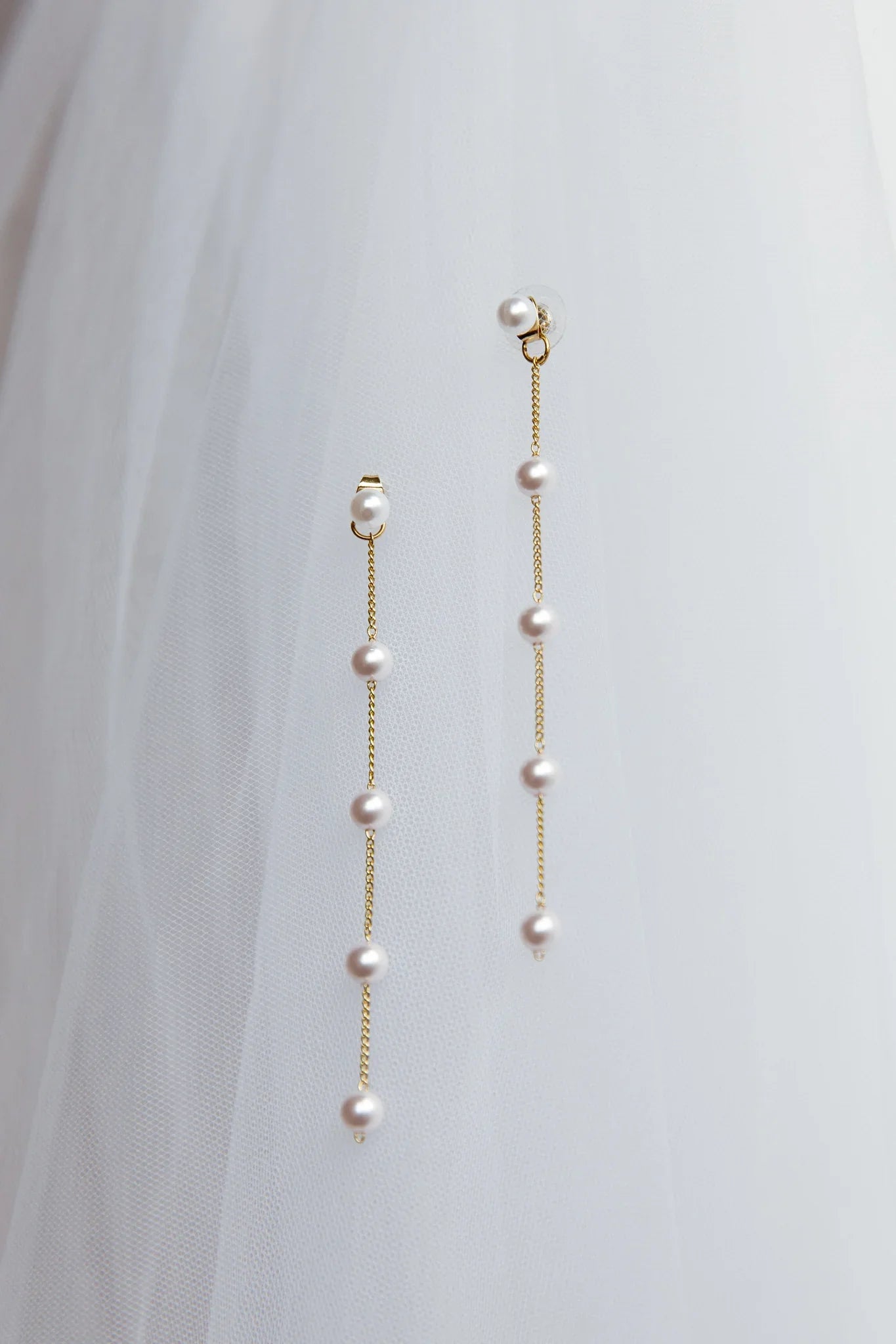 Gaia Pearl Drop Earrings Gold