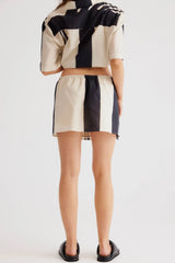 SNDYS Alba Mini Skirt Black Print