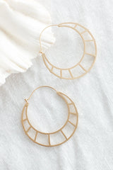 Dinah Hoop Earrings Gold