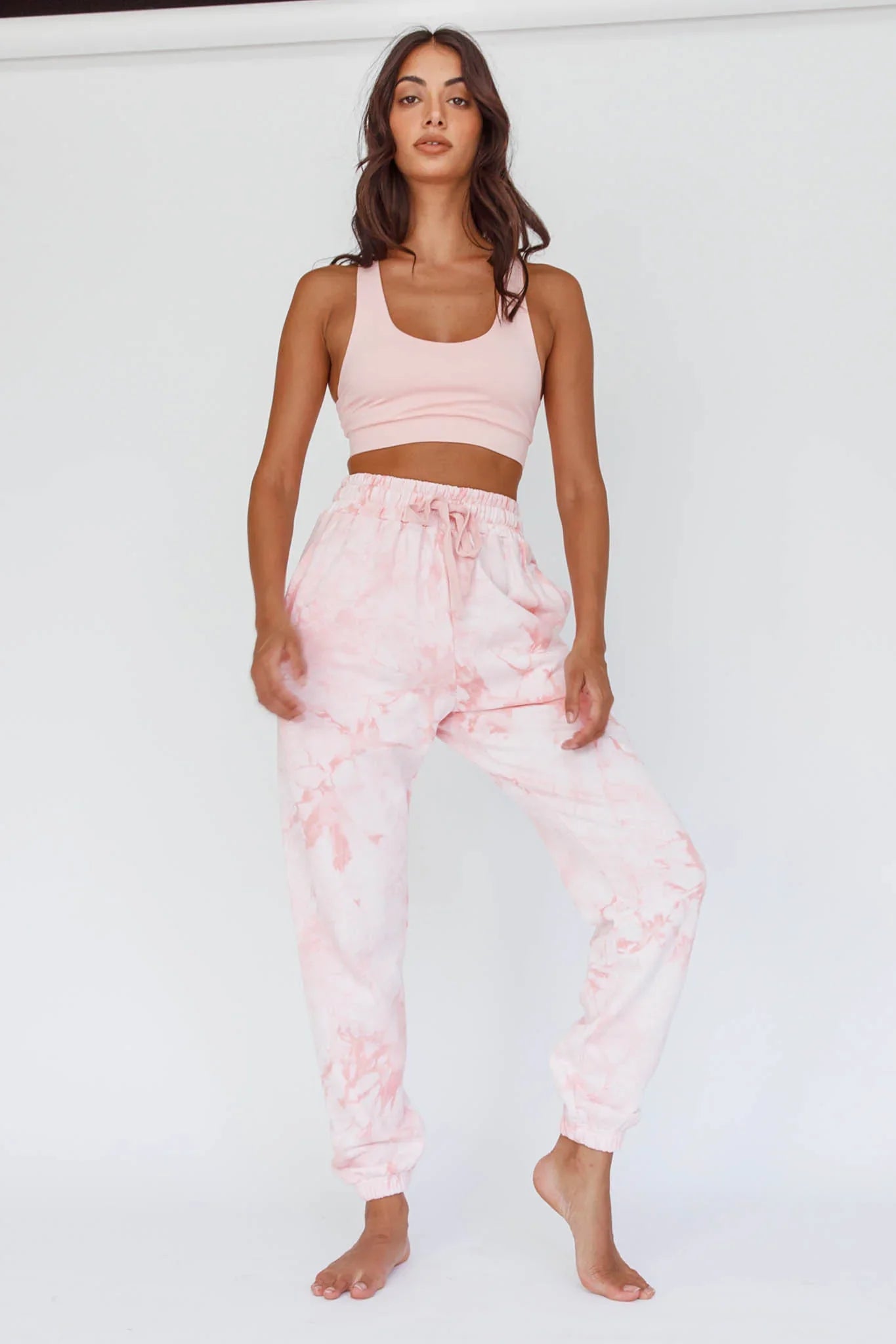 Take It Easy Jogger Track Pants Pink