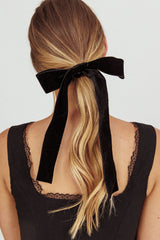 Marabell Bow Hairband Black