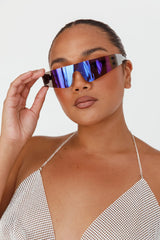 Riptide Oval Sunglasses Purple