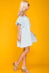 Farrah Loose Summer Dress Light Blue