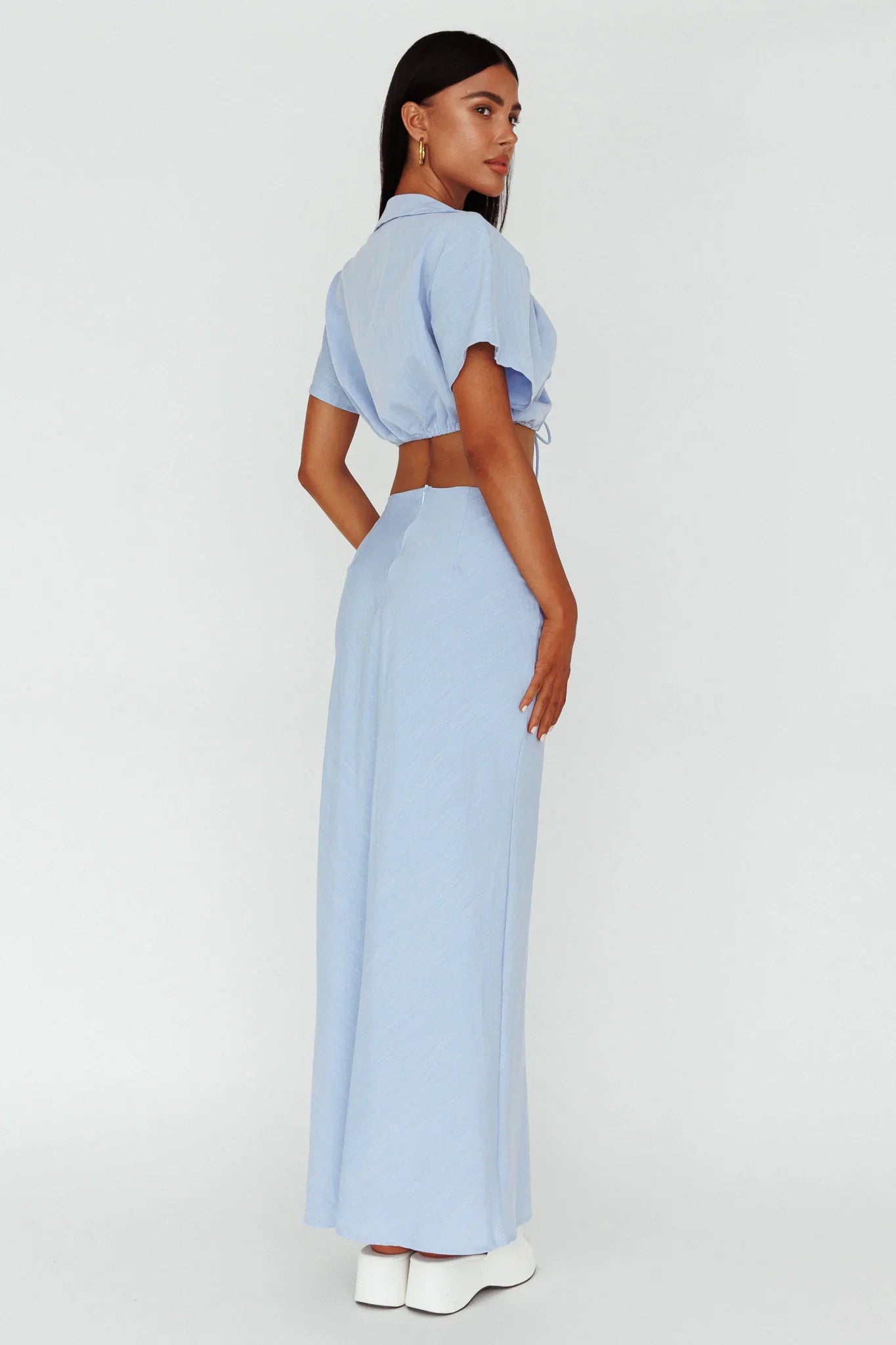 Coast To Coast Maxi Skirt Blue