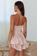Paris Muse Gathered Bust Romper Rose