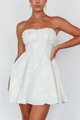 Savanna Corset Bodice Mini Dress Ivory