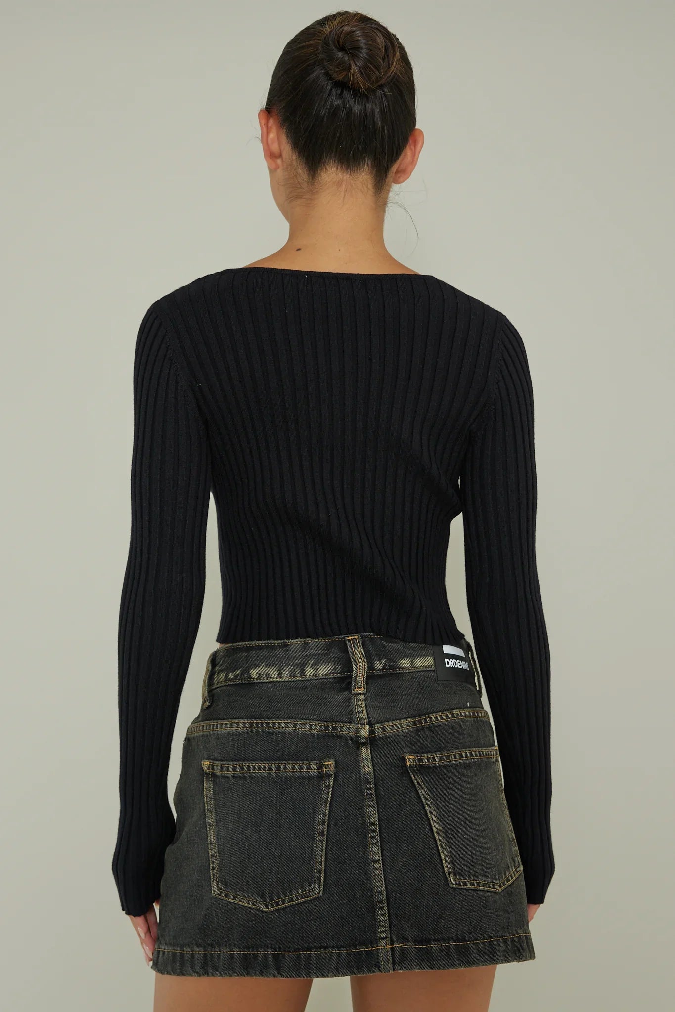 New School Long Sleeve Top Black