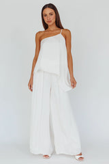 Pollina One Shoulder Top Cream