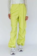 Break Dance Wide Leg Drawstring Pants Lime