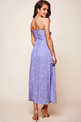 Kiki Thin Stripe Maxi Dress Light Blue